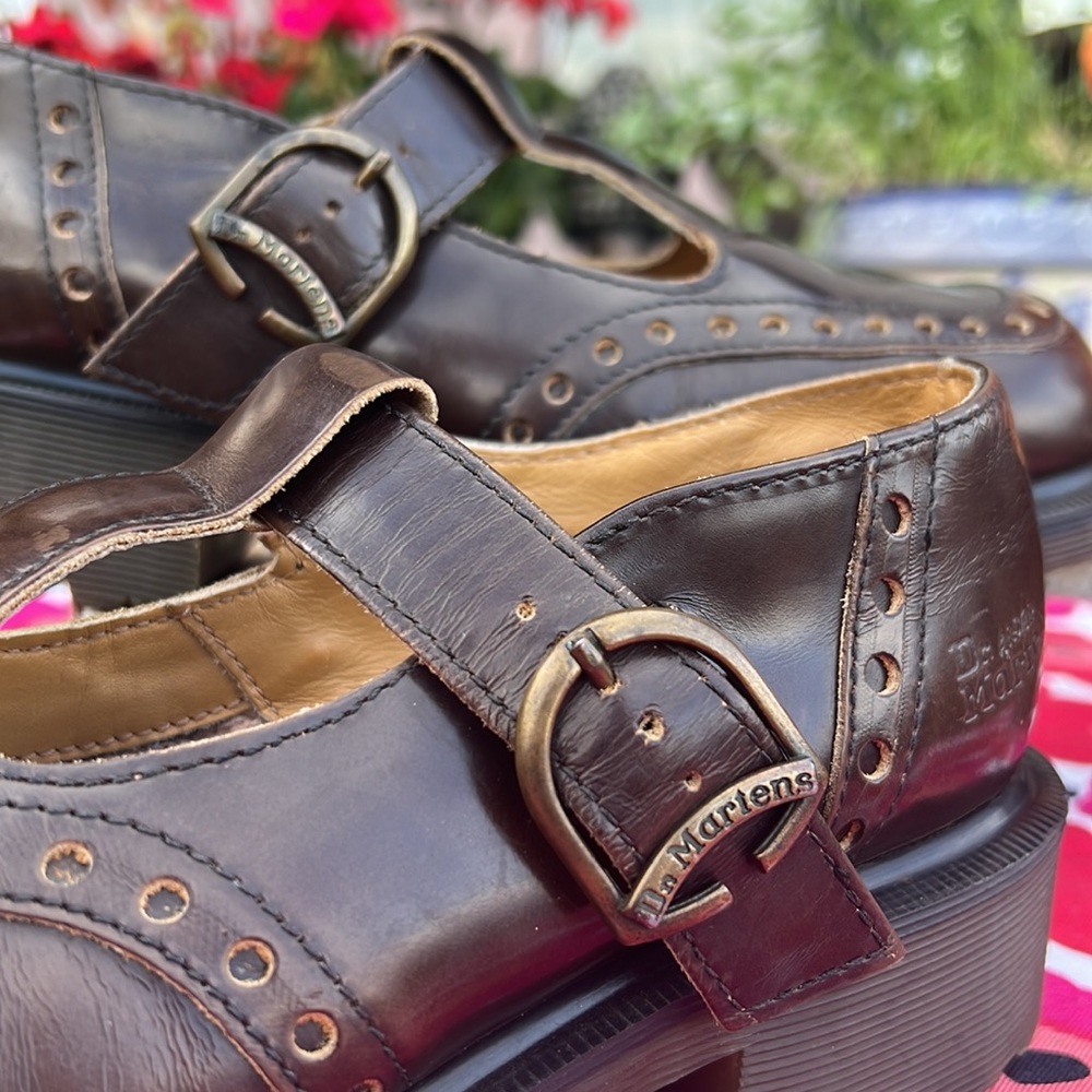 Dr. Martens Brown Leather Flats - Picture 7 of 16